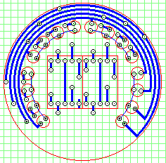 Schematic of the LED circuit board